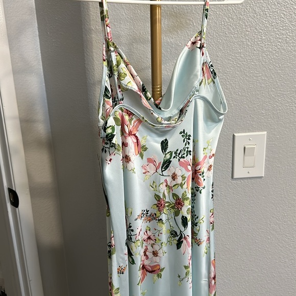 Bebe slip dress. Size M. NWT! Has a very light blue tint to it. Midi dress. - Picture 5 of 8